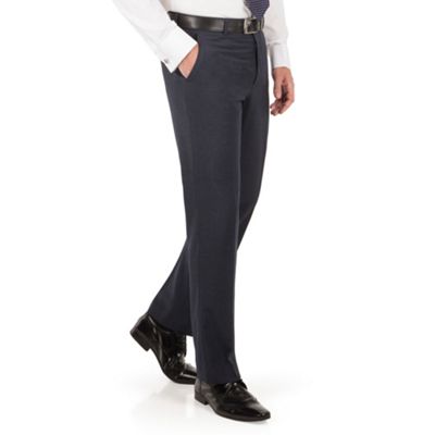 The Collection Navy semi plain regular fit suit trouser
